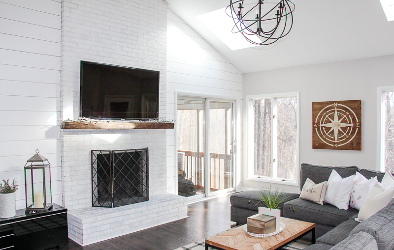 Modern Farmhouse Living Room - Click to see the Before & After photos!