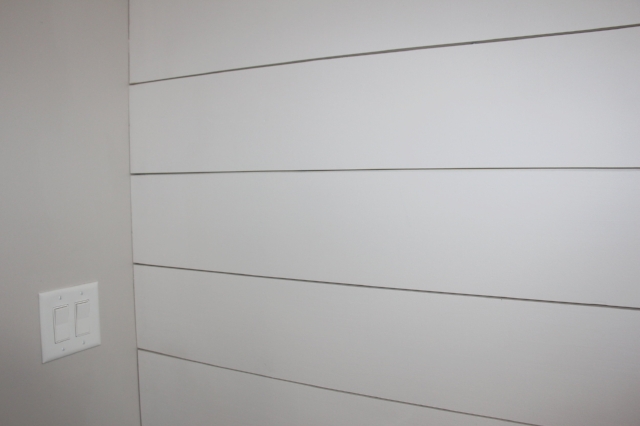 White Shiplap Wall on The Greenspring Home blog