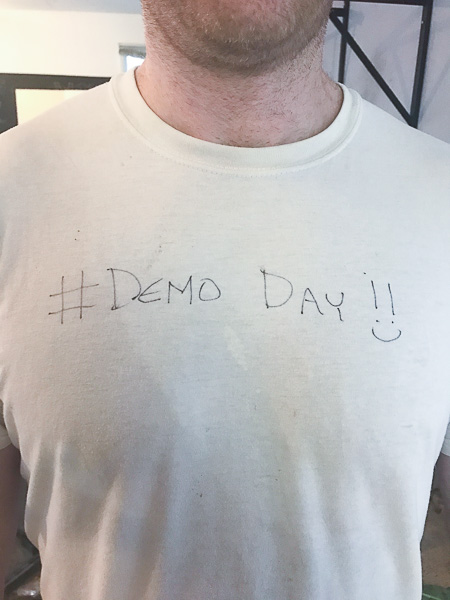 Demo day shirt like Chip Gaines on Fixer Upper