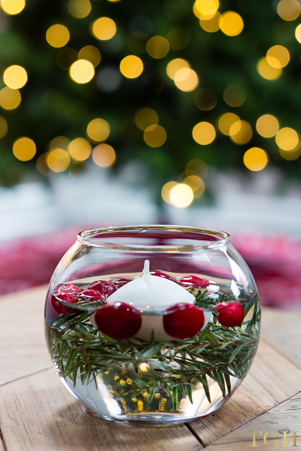 Christmas Centerpieces With Candle - Repurposed Christmas Candle Holder ...