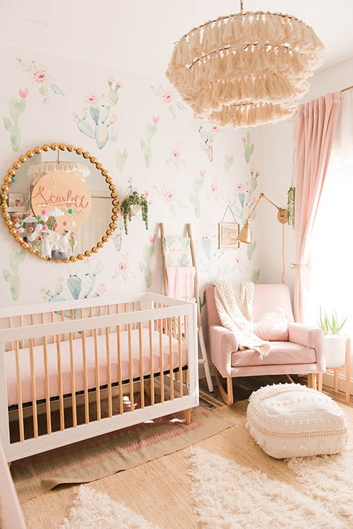 Cute baby store girl nursery themes