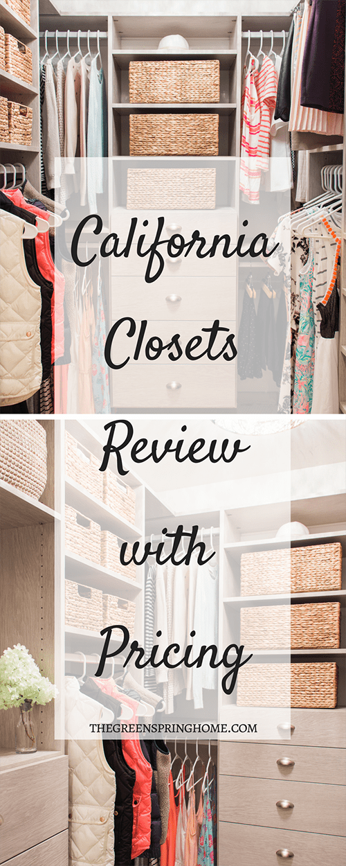 California Closets review with pricing including before and after photos