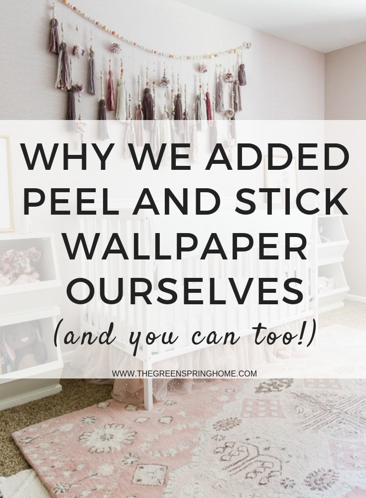 DIY peel and stick wallpaper for nursery wallpaper