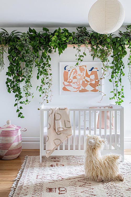 Plant inspired girl nursery theme