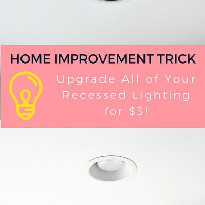 Spray Paint the Trim on your Recessed Lighting for a Cheap Upgrade