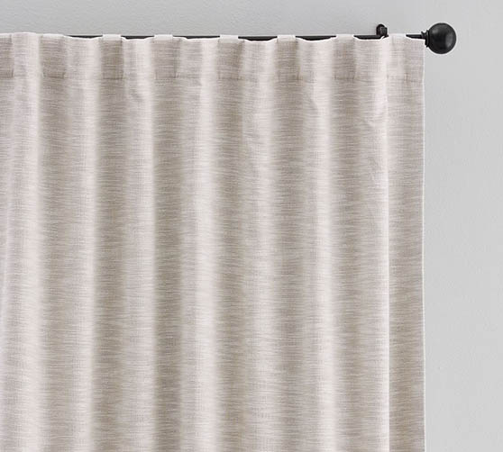 Seaton Textured Cotton Blackout Curtain