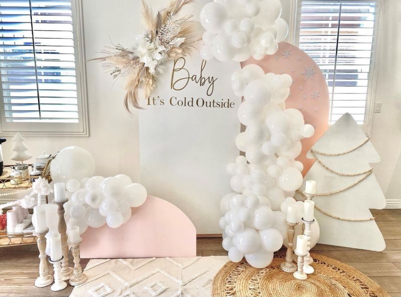 all white baby showers