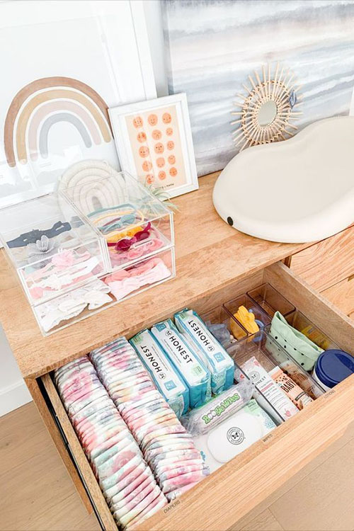 Baby store dresser organizer