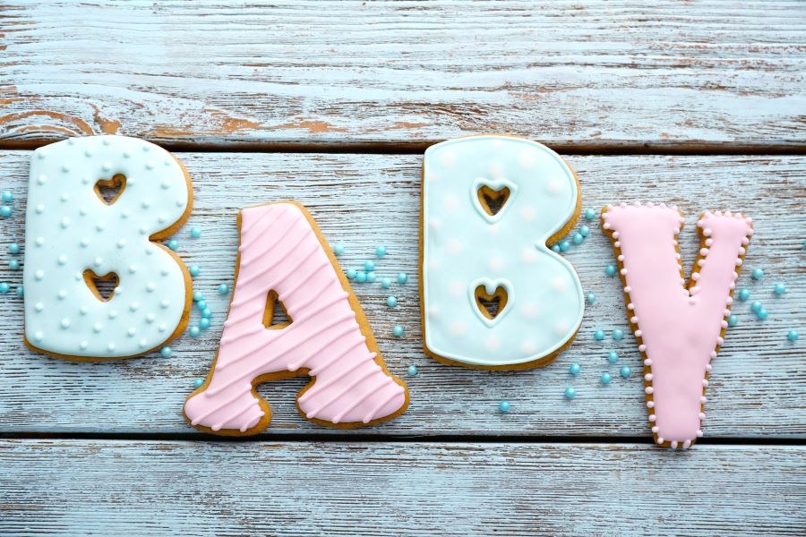 baby shower cookies