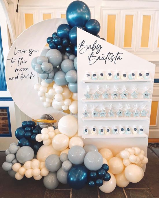 baby shower favor wall