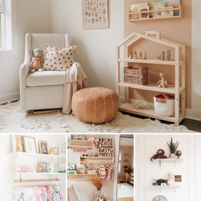 17 Ideas for Nursery Shelves You’ll Want to Steal