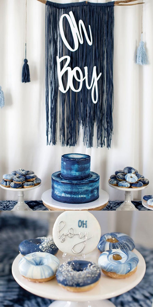 blue baby shower theme boy