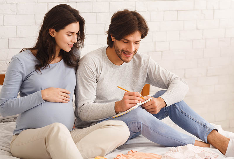 Couple looking up gender neutral names