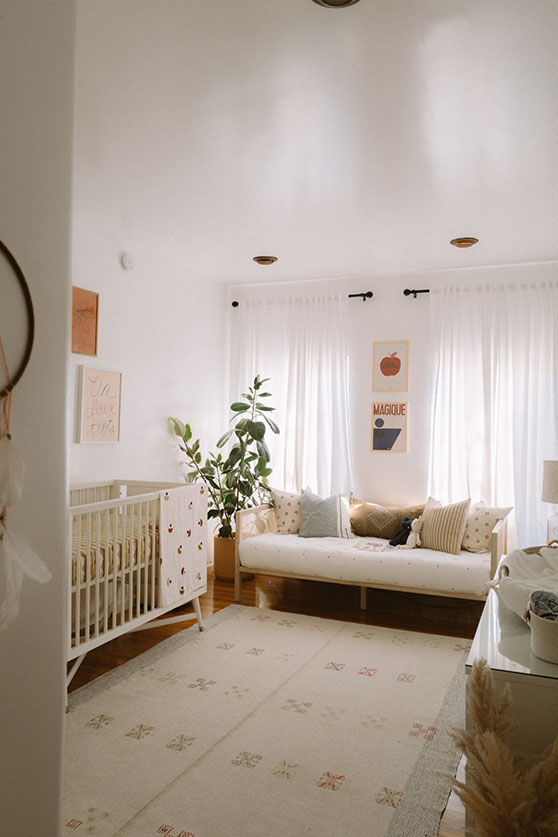 Daybed in baby room