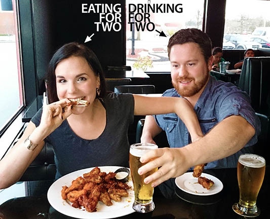 drinking-for-two-pregnancy-announcement