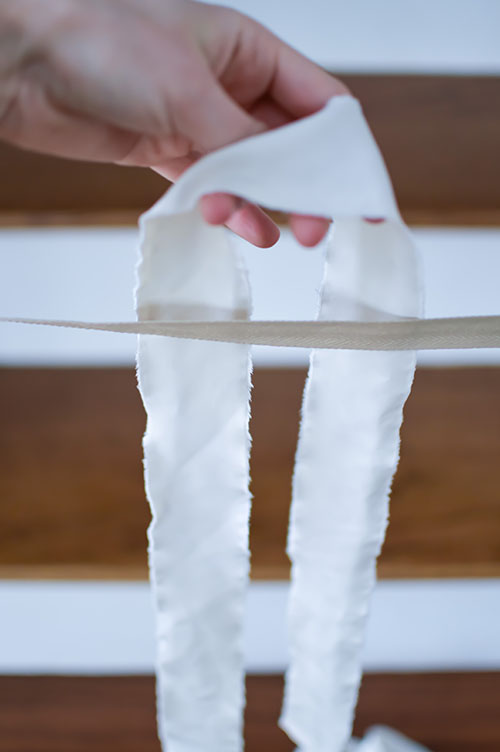 fabric garland making