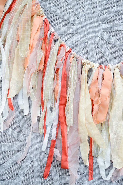 Fabric fringe deals garland