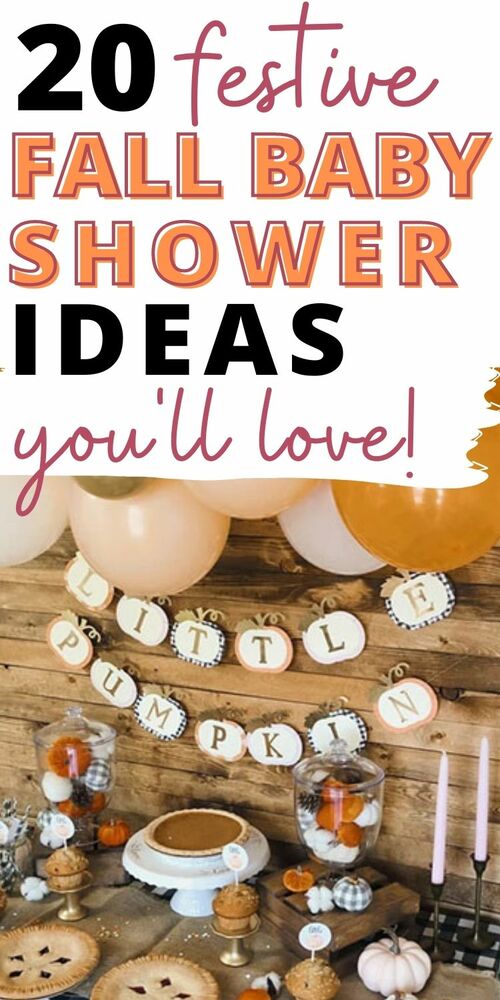 fall baby shower ideas