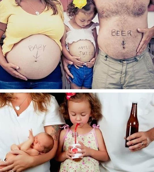 writing on bellies funny pregnancy reveal