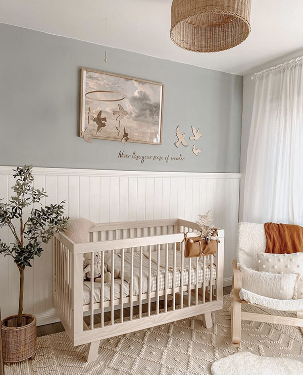 neutral baby nursery ideas green