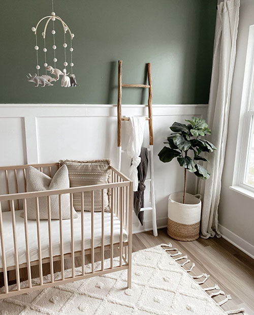 green nursery room ideas