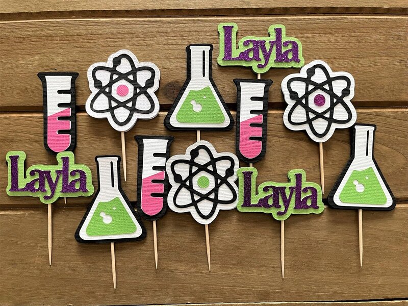 mad scientist girl baby shower themes