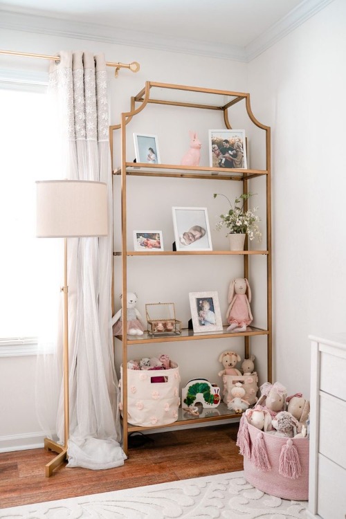 17 Ideas For Nursery Shelves You Ll, Baby Girl Nursery Shelves