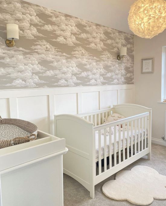 Baby nursery best sale accent wall