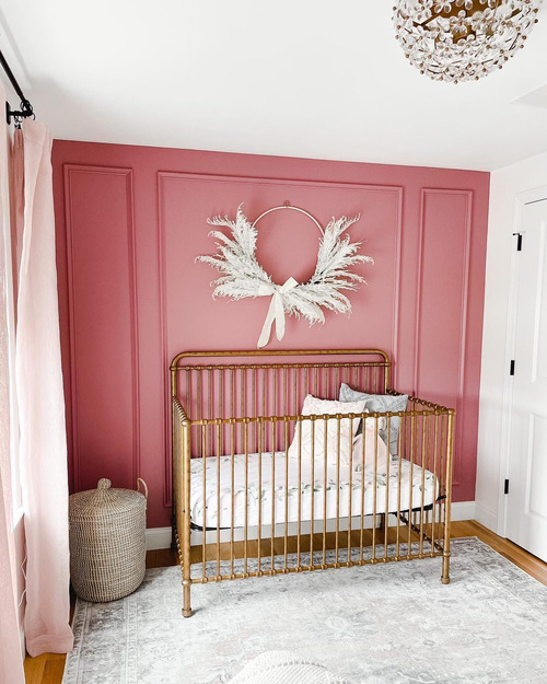 Pink and grey store baby room ideas