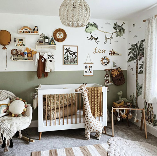 Sage green 2024 nursery decor