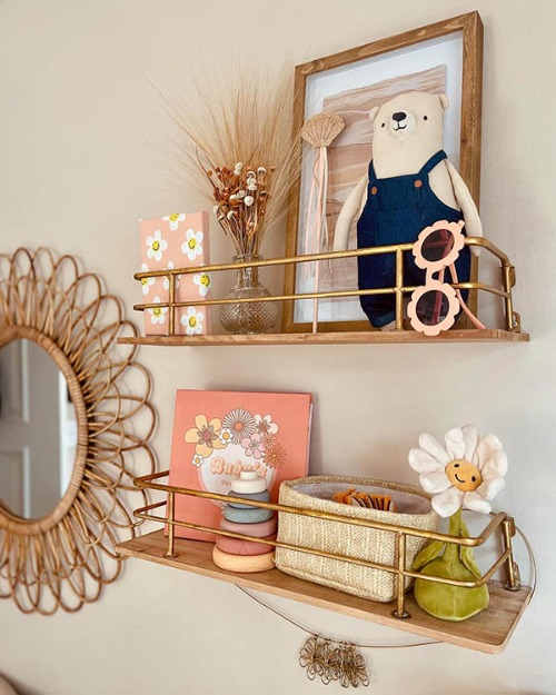 Baby room outlet shelves