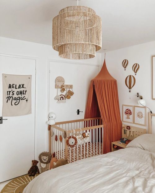 Nursery in outlet small master bedroom